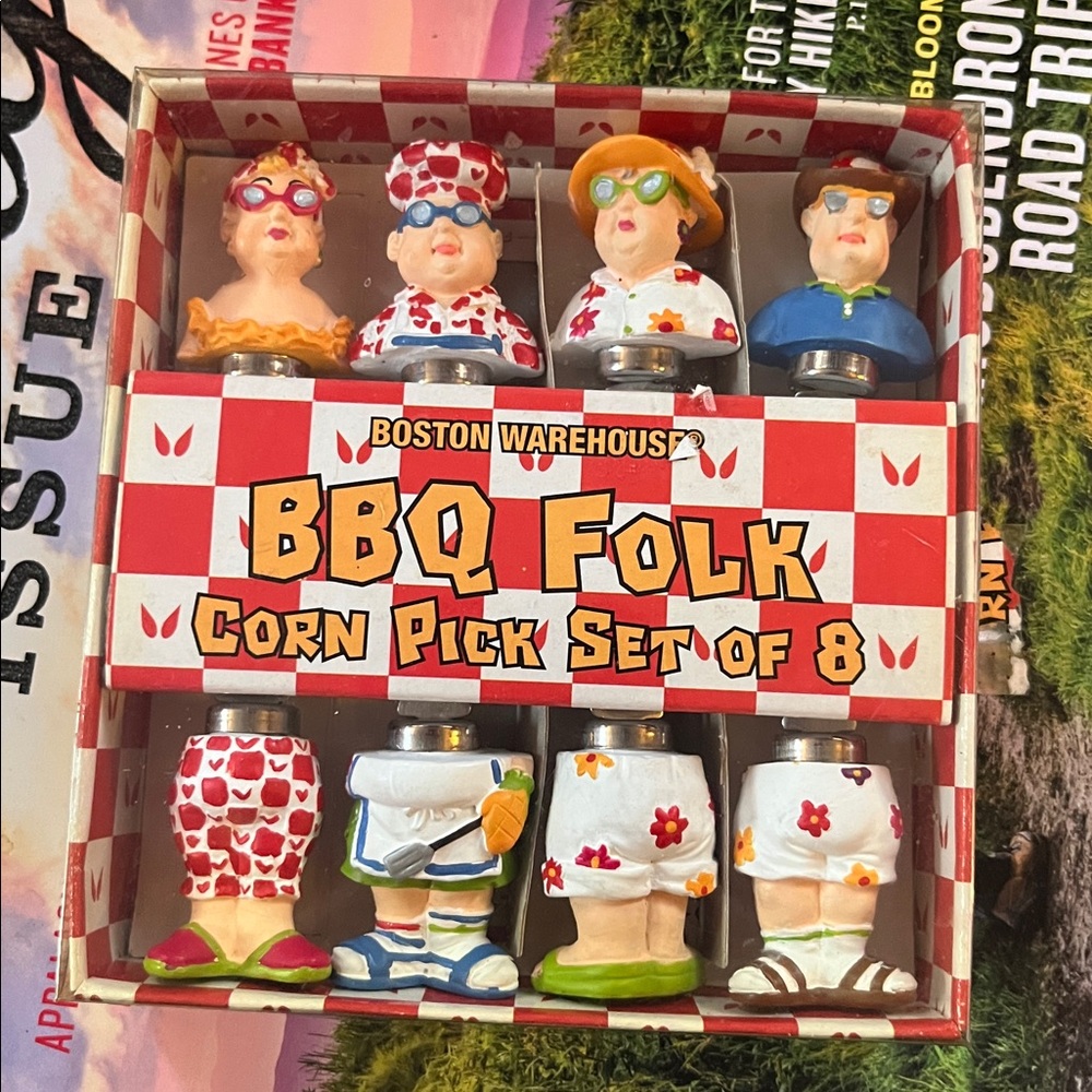 Boston Warehouse Bbq Folk Corn Pick Set
